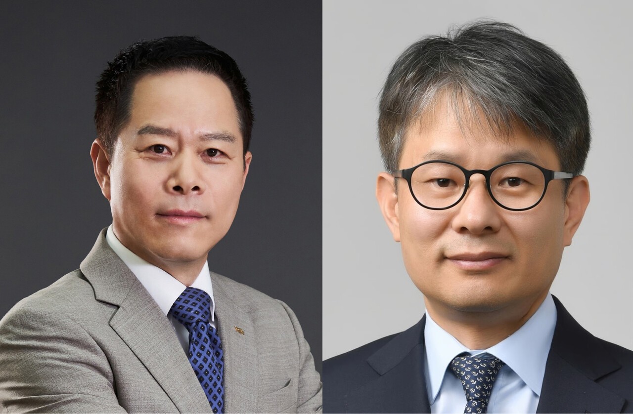 △ (왼쪽부터)박상영 광동제약 신임 경영총괄 사장, 금석호 HD현대중공업 사장. (사진= 광동제약, HD현대)