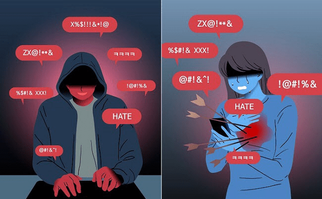 △ 온라인상에서의 악성댓글(출처=구글)